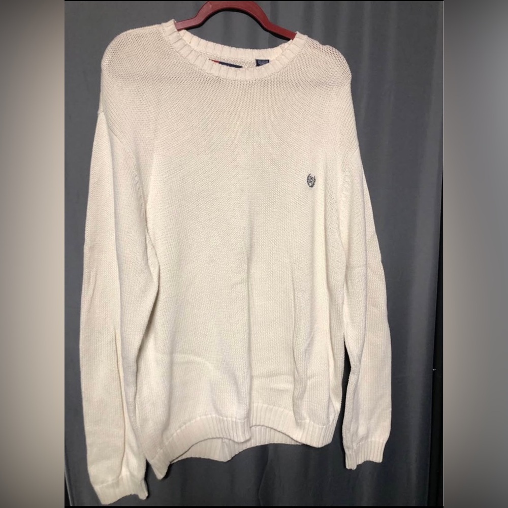 Chaps Men's Crewneck Sweater - Off-White